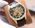 Hublot Gold Black Leather Strap Watch — hero