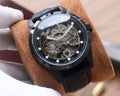 Hublot Black Brown Leather Strap Watch — hero