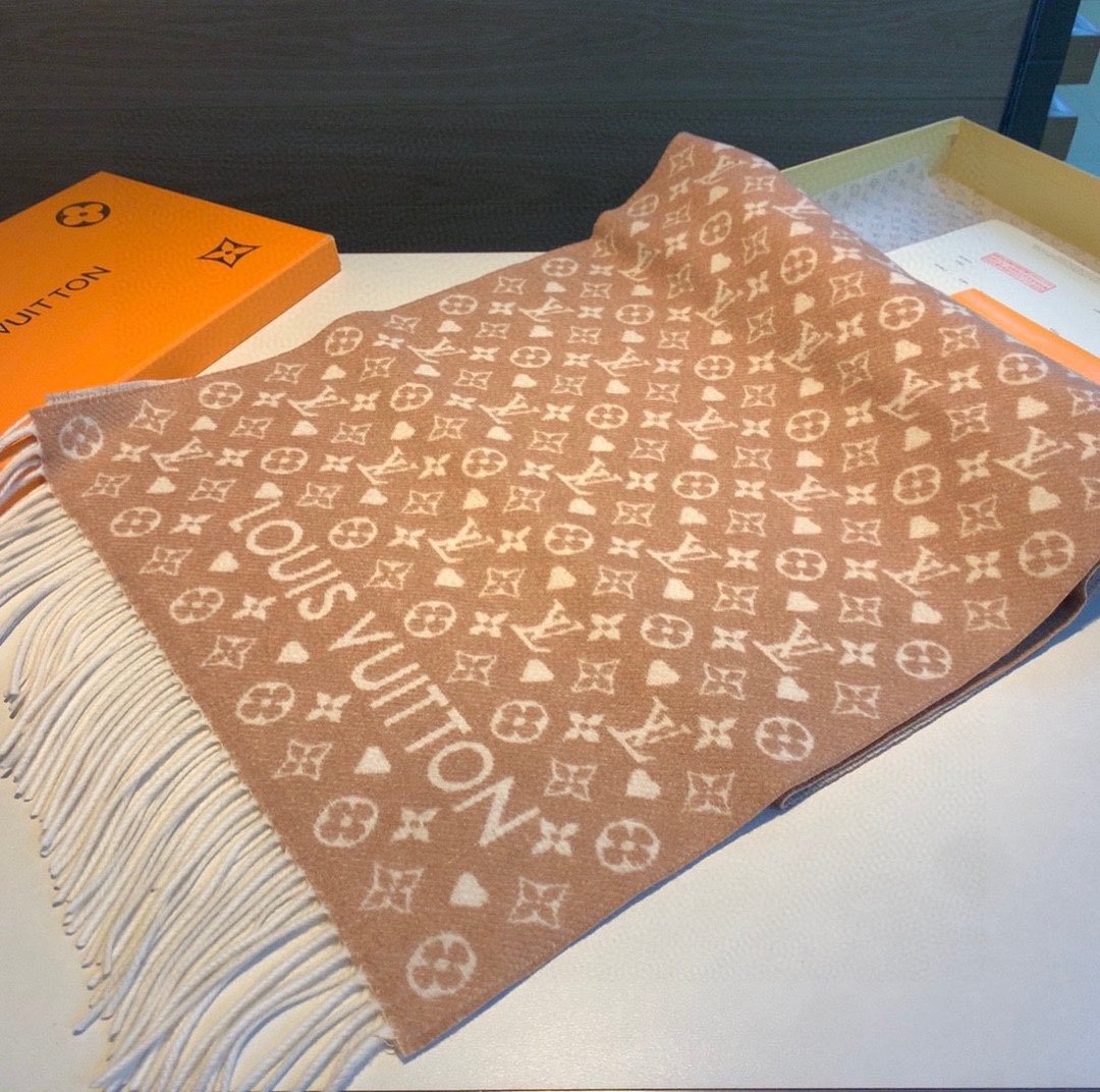 Louis Vuitton Reversible Monogram-Inspired Scarf — hero