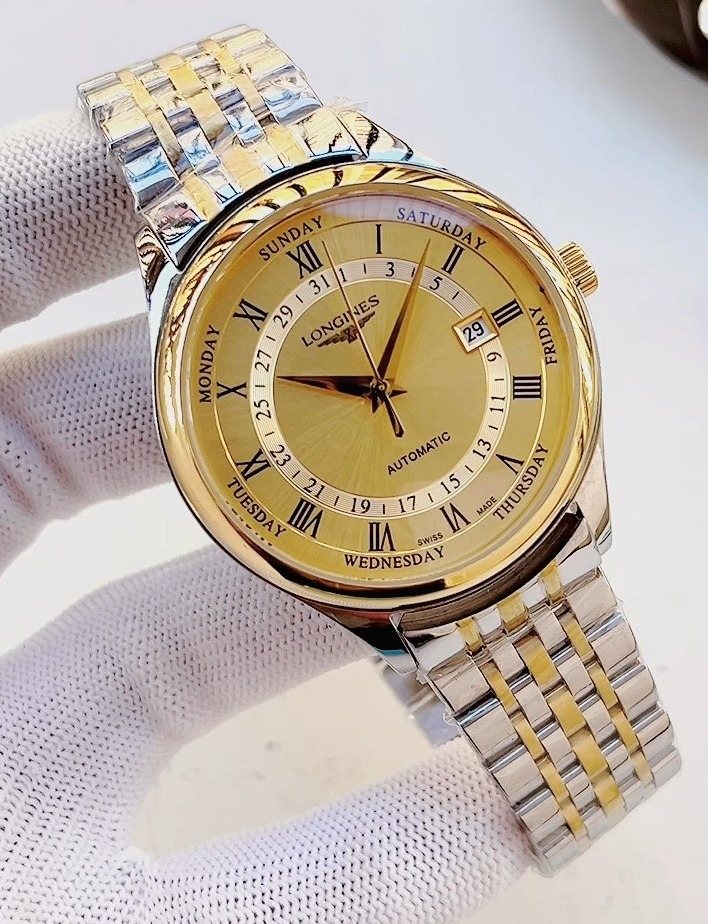 BREITLING Gold Dial Two-Tone Bracelet Watch — hero