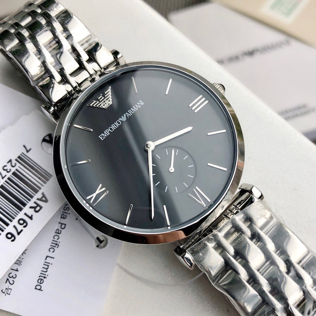 EMPORIO ARMANI Silver Bracelet Watch — front