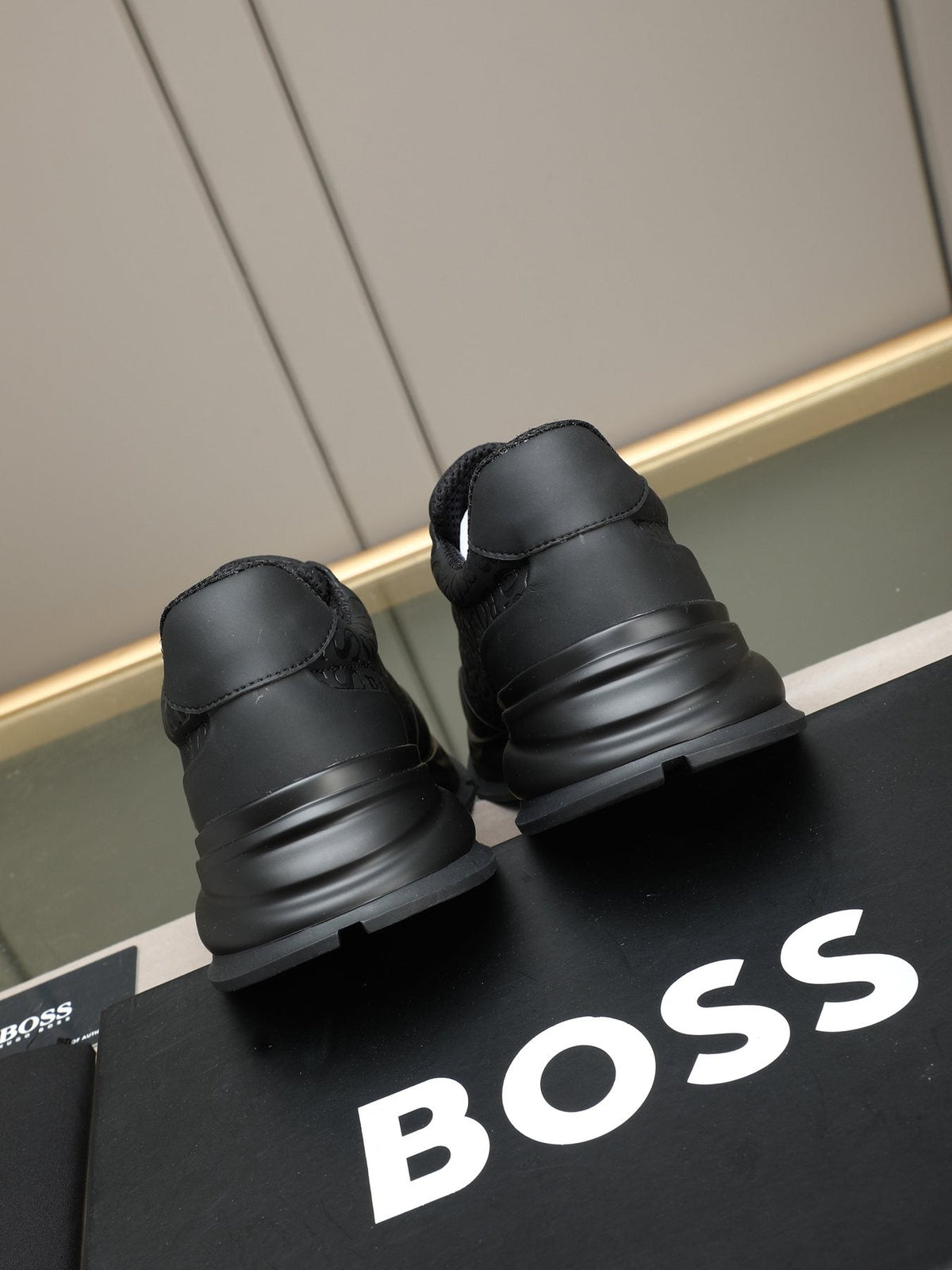 BOSS Black Logo Slip-On Sneakers — back