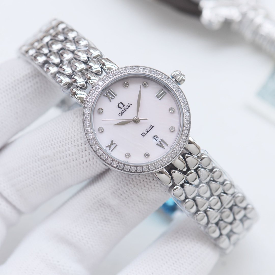 OMEGA Silver Watch — front