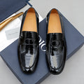 Dior Black Glossy Slip-On Loafers — hero