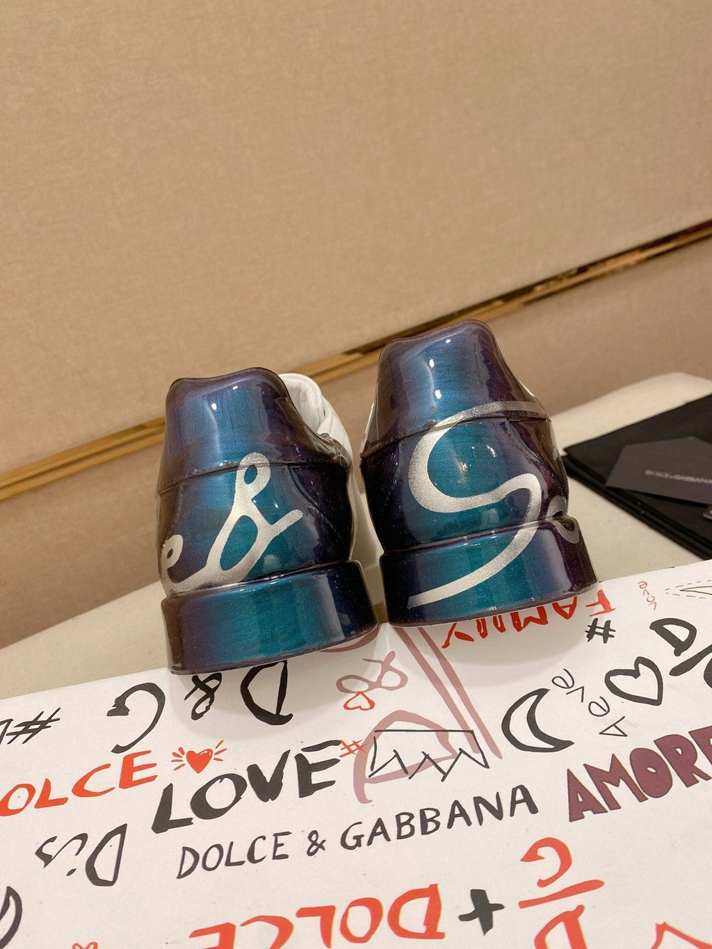 Dolce & Gabbana Graphic Heel Sneakers — detail