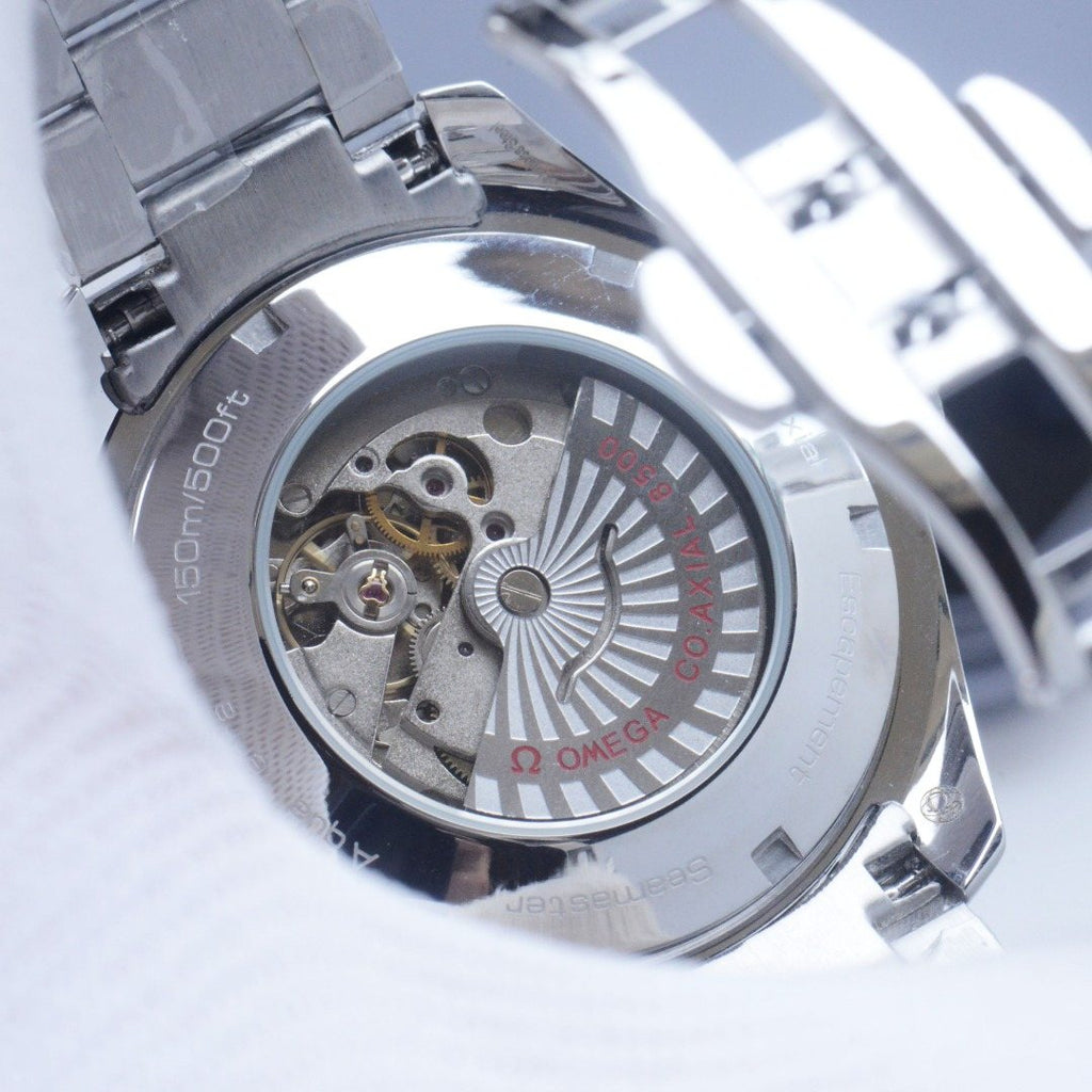 Omega Silver Bracelet Watch — detail