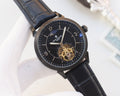 Patek Philippe Black Dial Strap Watch — front