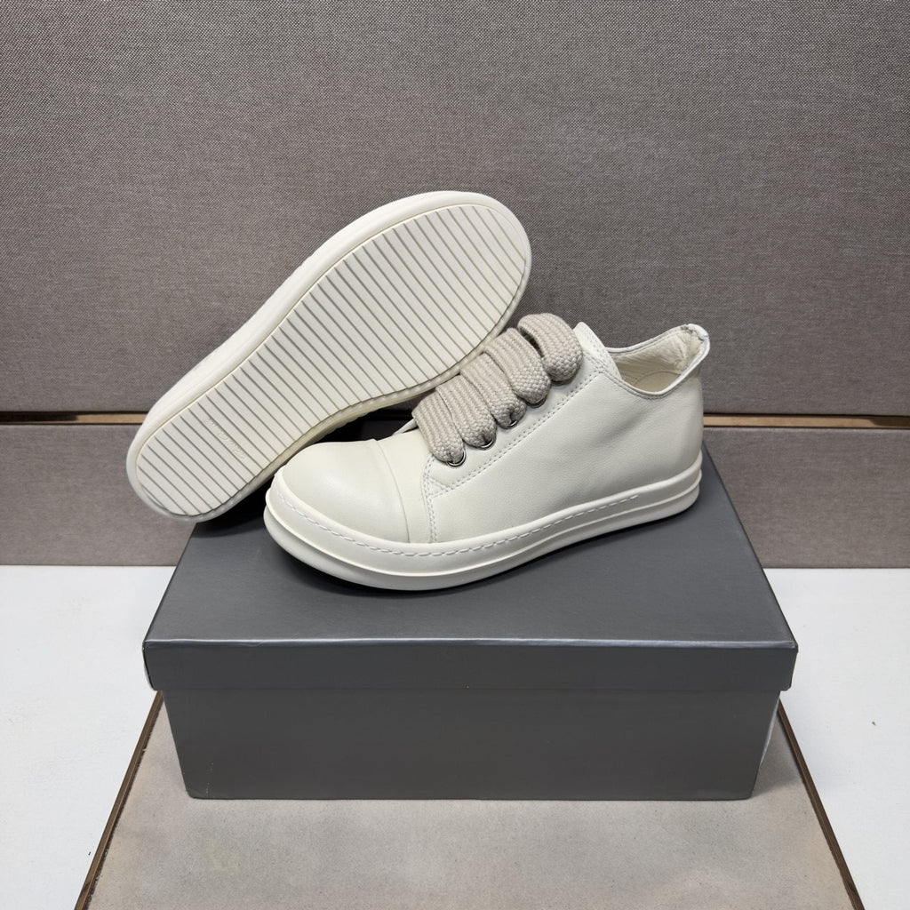 Rick Owens Off-White Low-Top Sneakers — detail