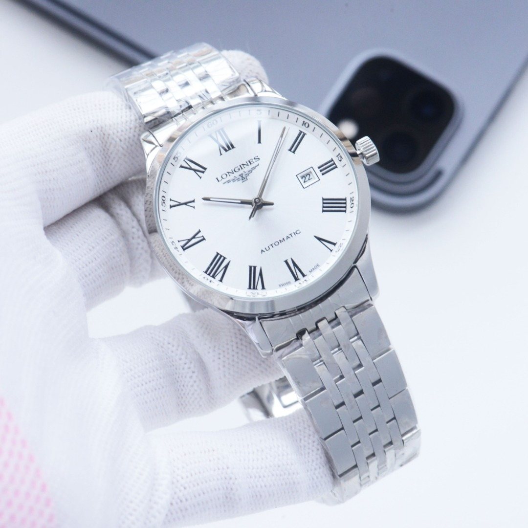 Longines Two Tone Gold White Dial Bracelet Watch — hero