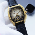 Vacheron Constantin Gold Black Dial Strap Watch — hero