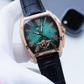 Vacheron Constantin Rose Gold Black Strap Watch — hero
