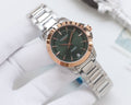 Longines Silver Green Dial Bracelet Watch — hero
