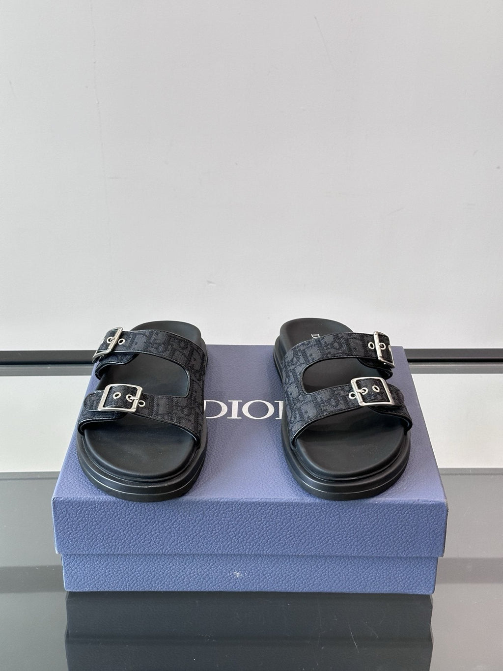 Dior Buckle Strap Slide Sandals — hero
