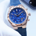 Vacheron Constantin Rose Gold Blue Dial Strap Watch — hero