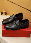 Ferragamo Black Bit Loafers — hero