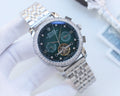 Rolex Silver Green Dial Bracelet Watch — hero