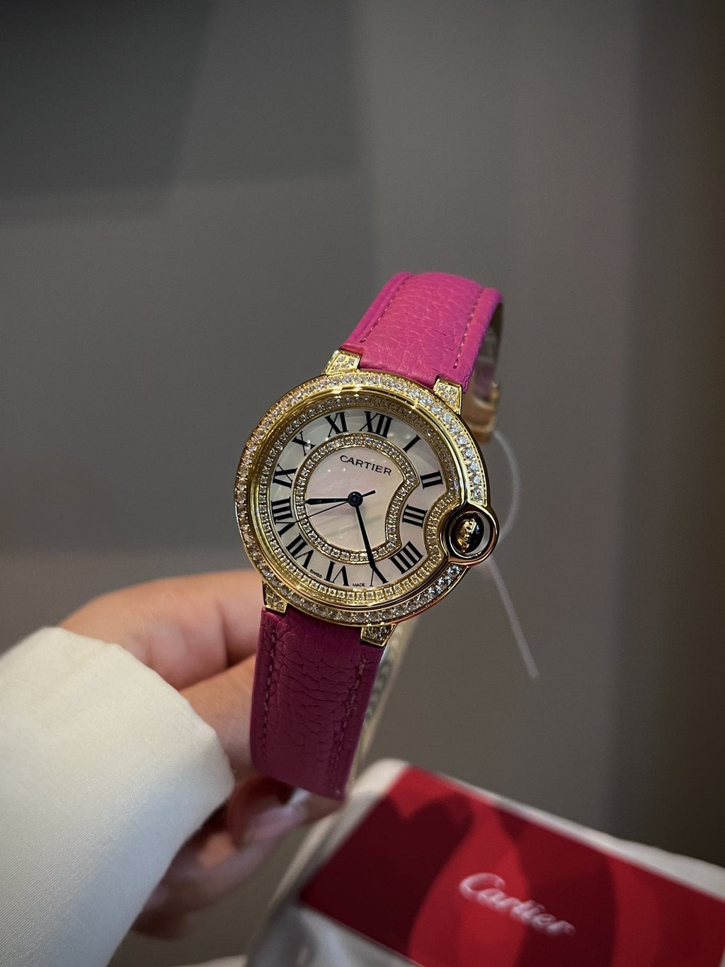 Cartier Pink Gold Strap Watch — model