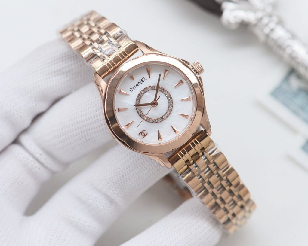 Chanel Two Tone Silver White Dial Bracelet Watch — hero