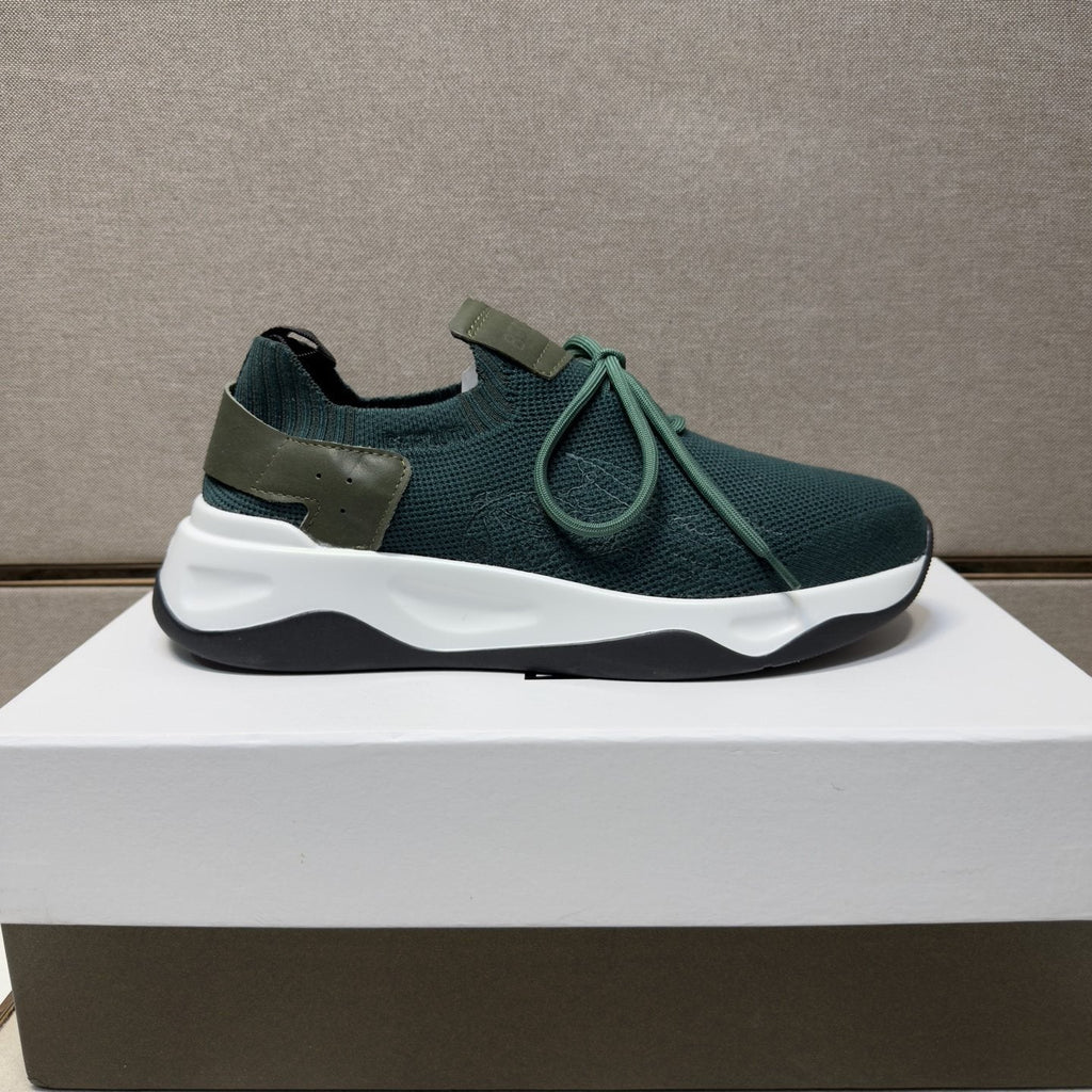 Berluti Dark Green Low-Top Sneakers — side