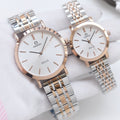 Omega Rose Gold Silver Watch — hero