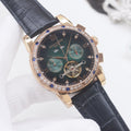 PATEK PHILIPPE Rose Gold Green Blue Dial Strap Watch — hero