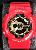 baby-g Red Gold Black Dial Watch — hero