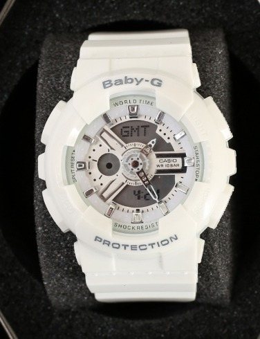 baby-g White Silver Watch — hero