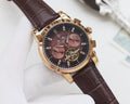 PATEK PHILIPPE Brown Gold Strap Watch — hero