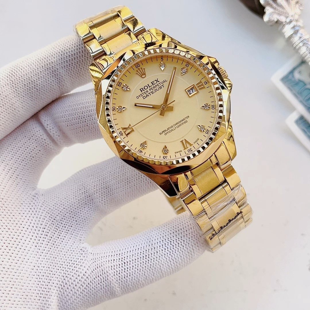 ROLEX Gold Dial Bracelet Watch — hero