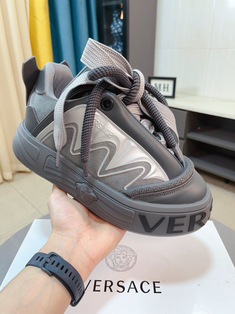 Versace Logo Sole Sneakers — front