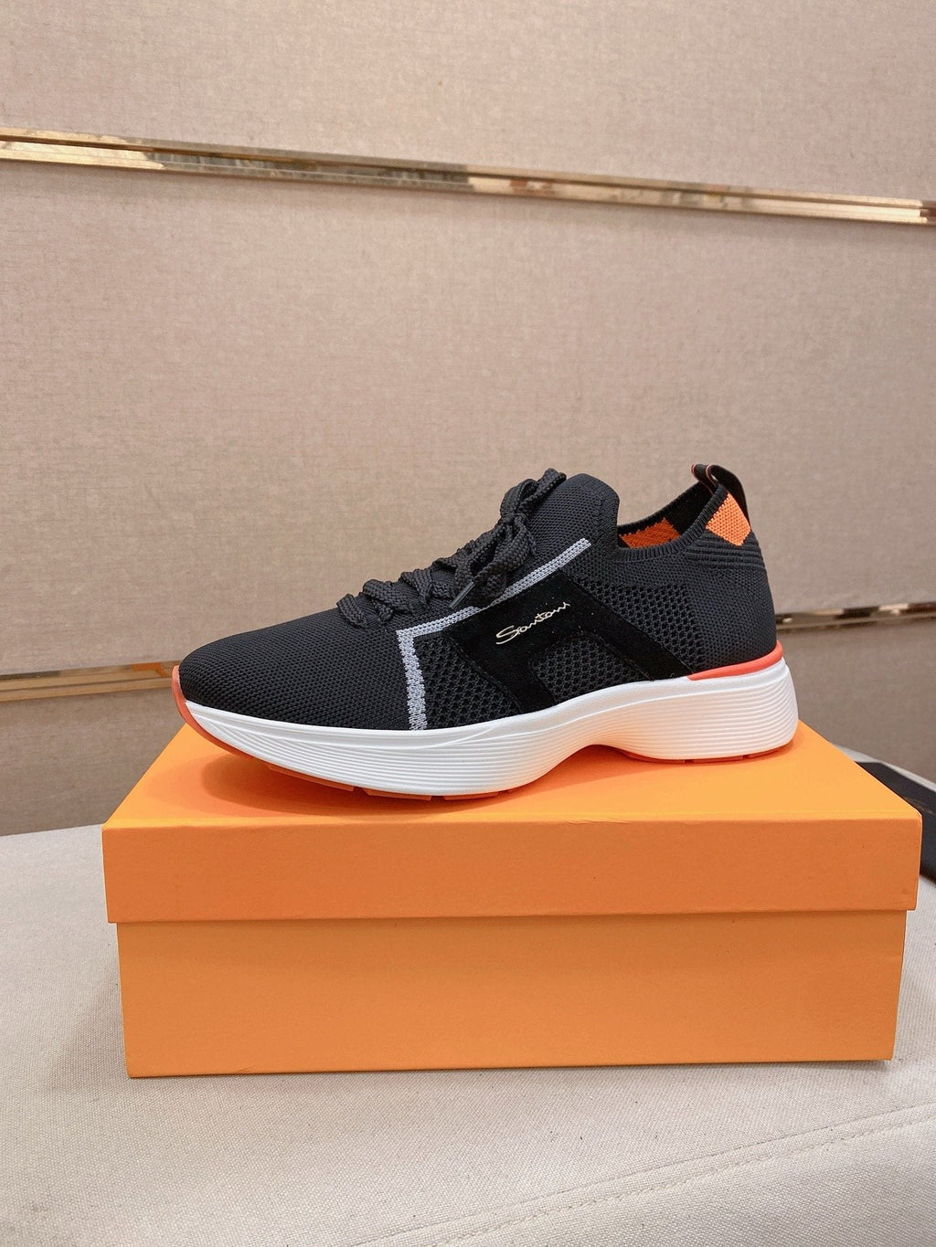 Santoni Knit Panel Sneakers — hero