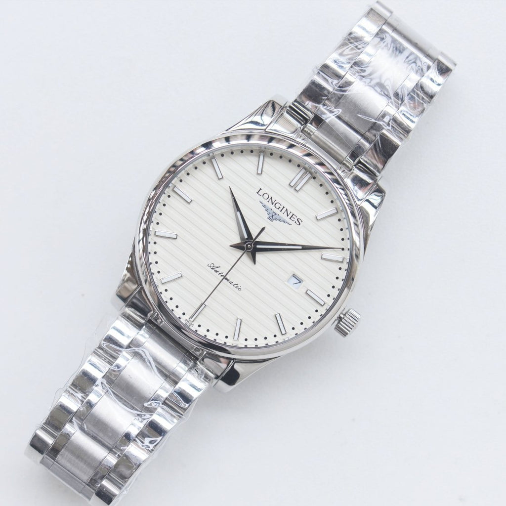 LONGINES Silver White Dial Bracelet Watch — hero
