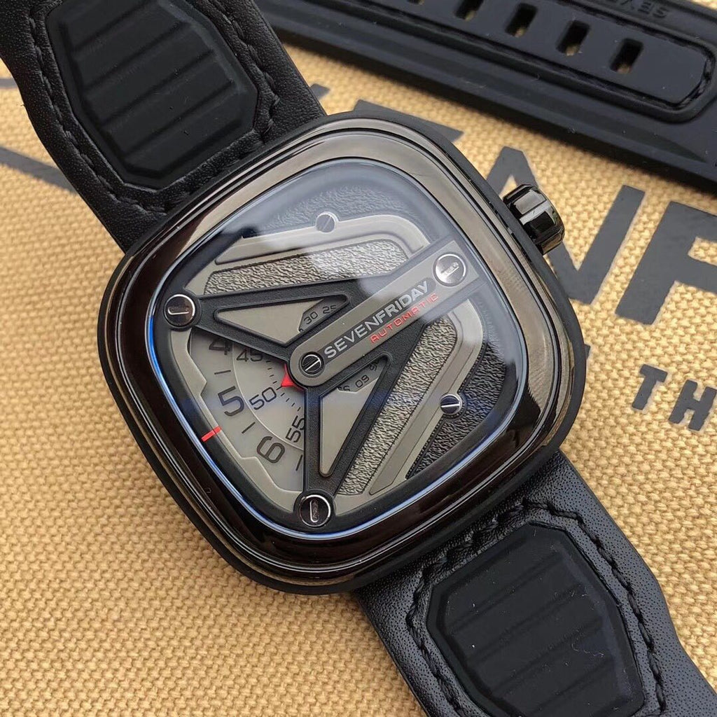 SEVENFRIDAY Gunmetal Y-Wing Dial Watch — front