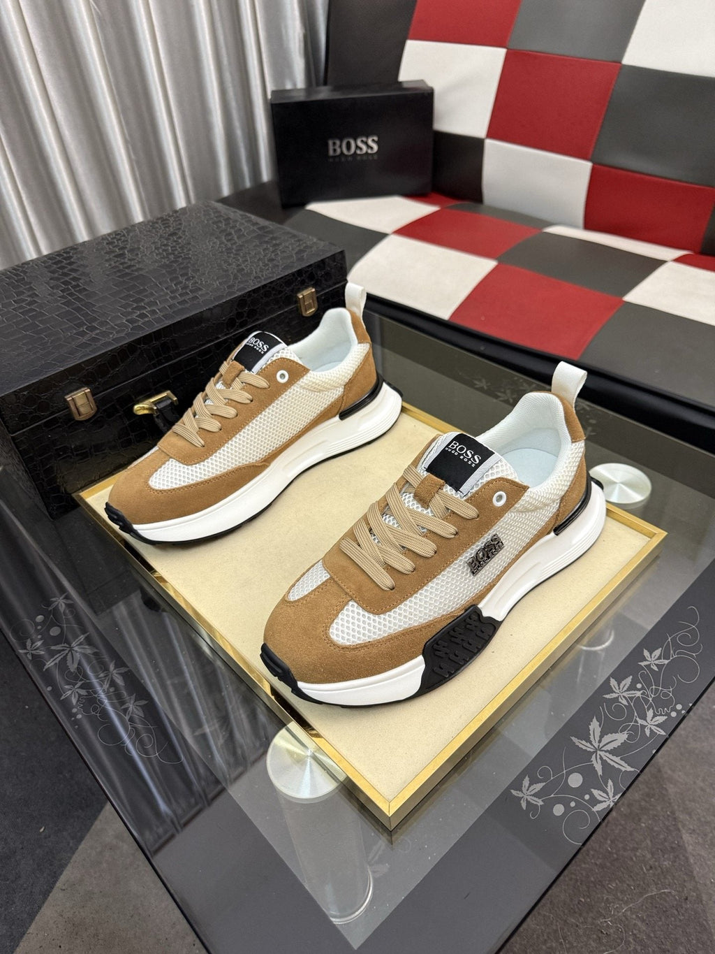 BOSS Mesh Low-Top Sneakers — hero