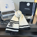 Chanel Rib-Knit Striped Scarf — hero