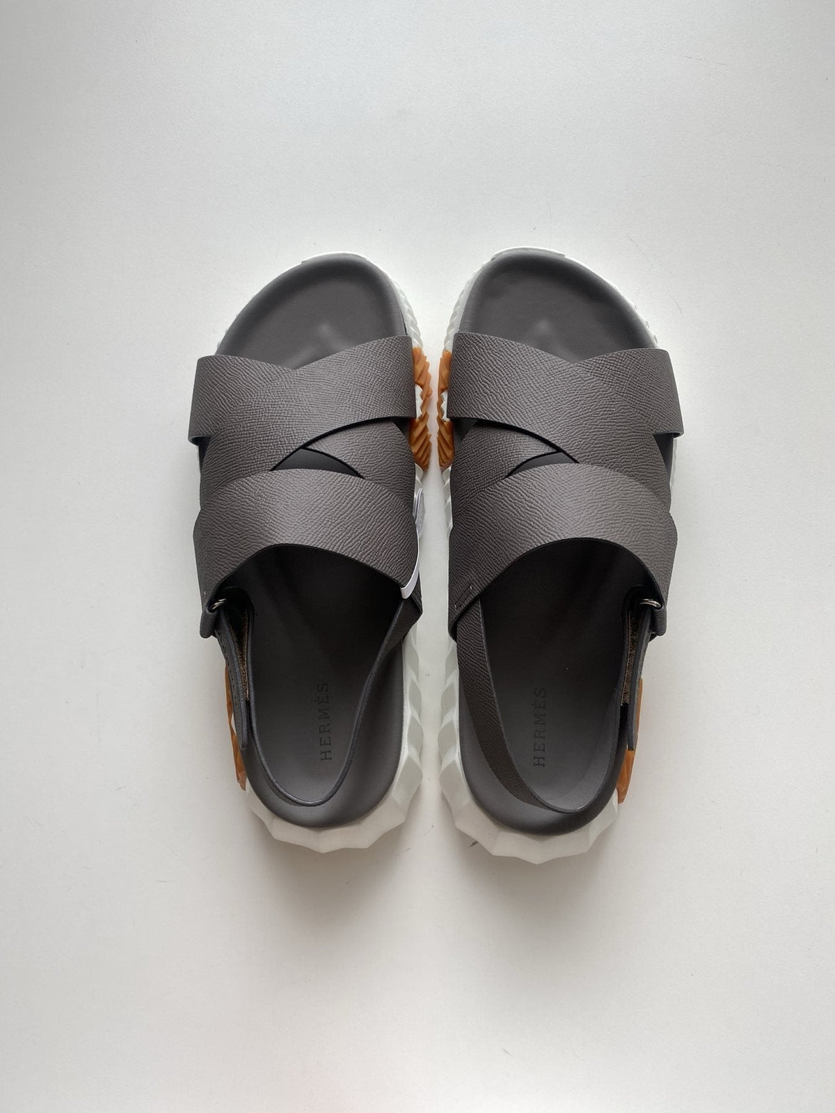 Hermès Nappa Calfskin Slingback Sandals — front