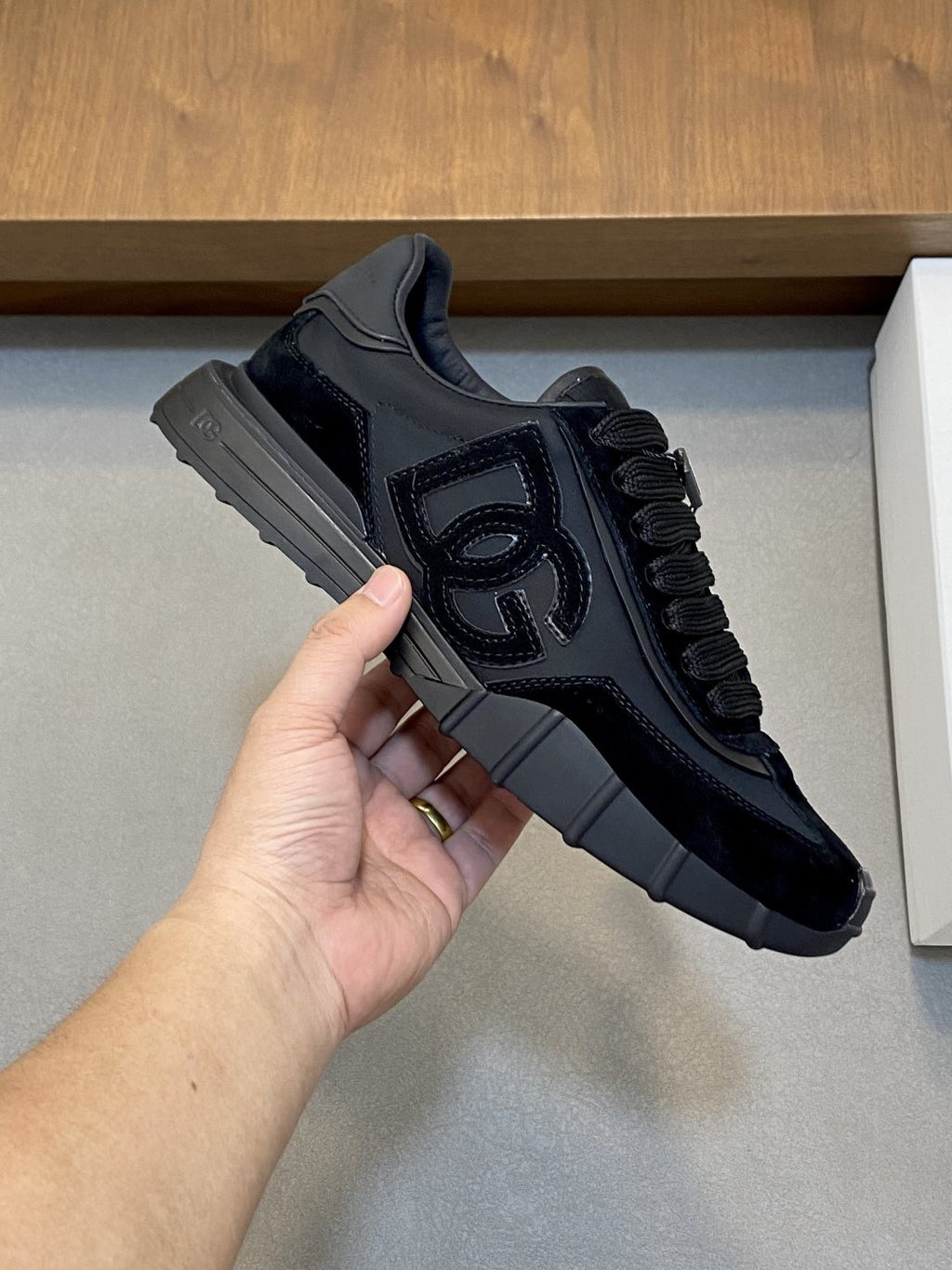 Dolce & Gabbana Layered Low-Top Sneakers — model