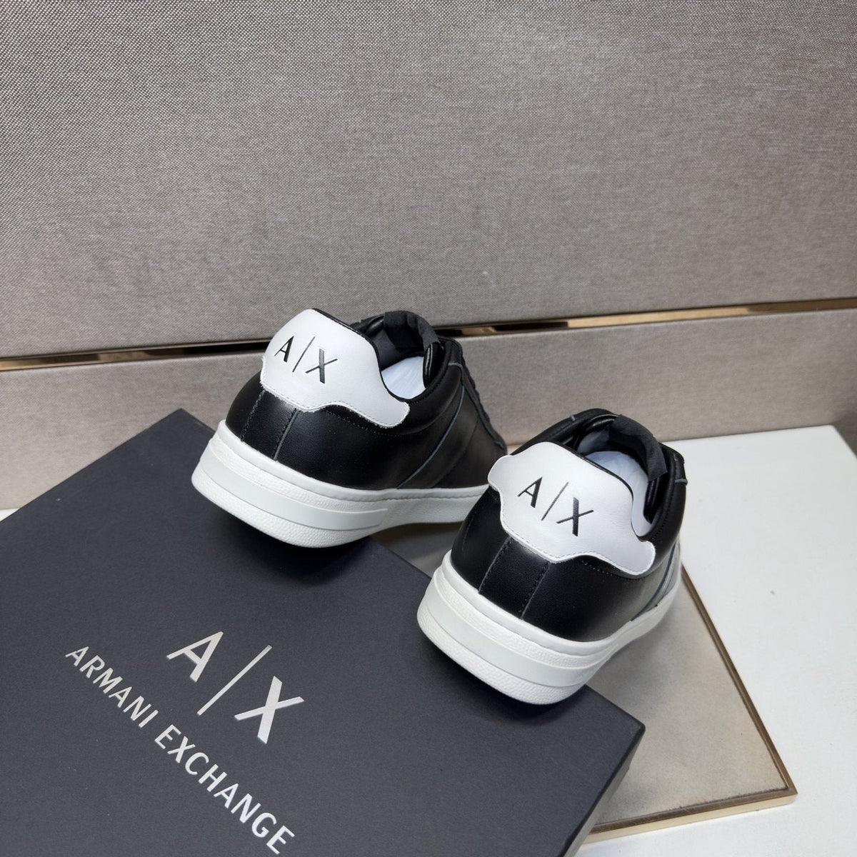 Armani Exchange Low-Top Logo Sneakers — back