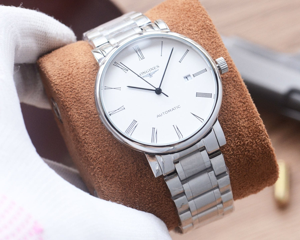 Silver White Dial Bracelet Watch — hero