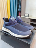 BOSS Ribbed Slip-On Sneakers — front