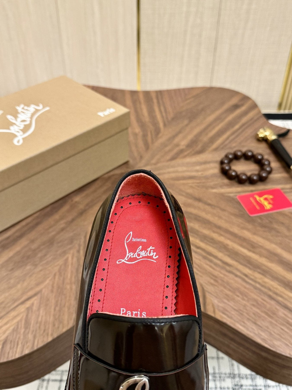 Christian Louboutin Black Hardware Loafers — label