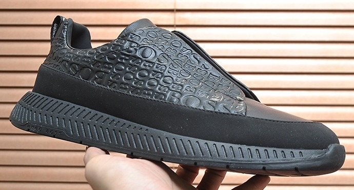 Hugo Boss Textured Low-Top Sneakers — front