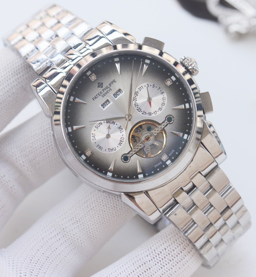 PATEK PHILIPPE Silver Bracelet Watch — hero