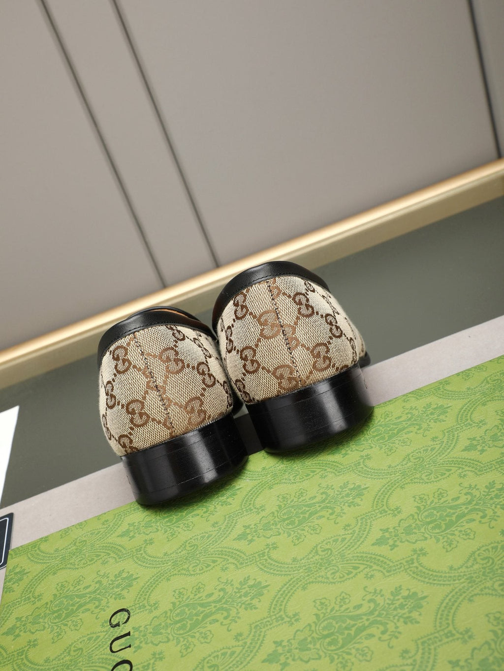 Gucci Monogram Bit Loafers — back