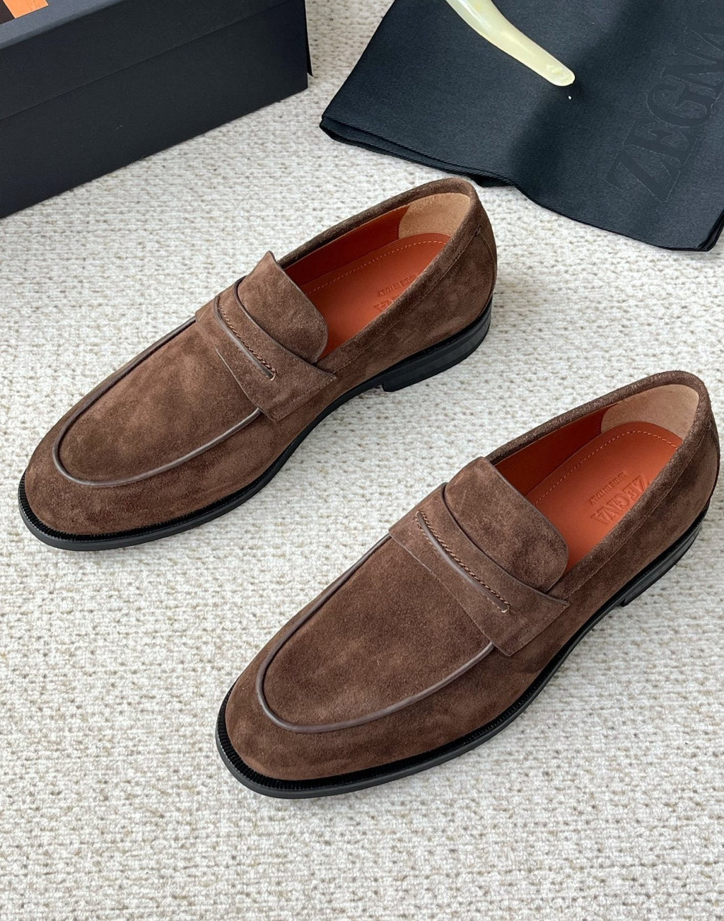 Zegna Penny Loafers — side