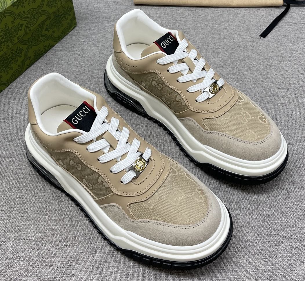 Gucci Men’s Low-Top Lace-Up Sneakers — front