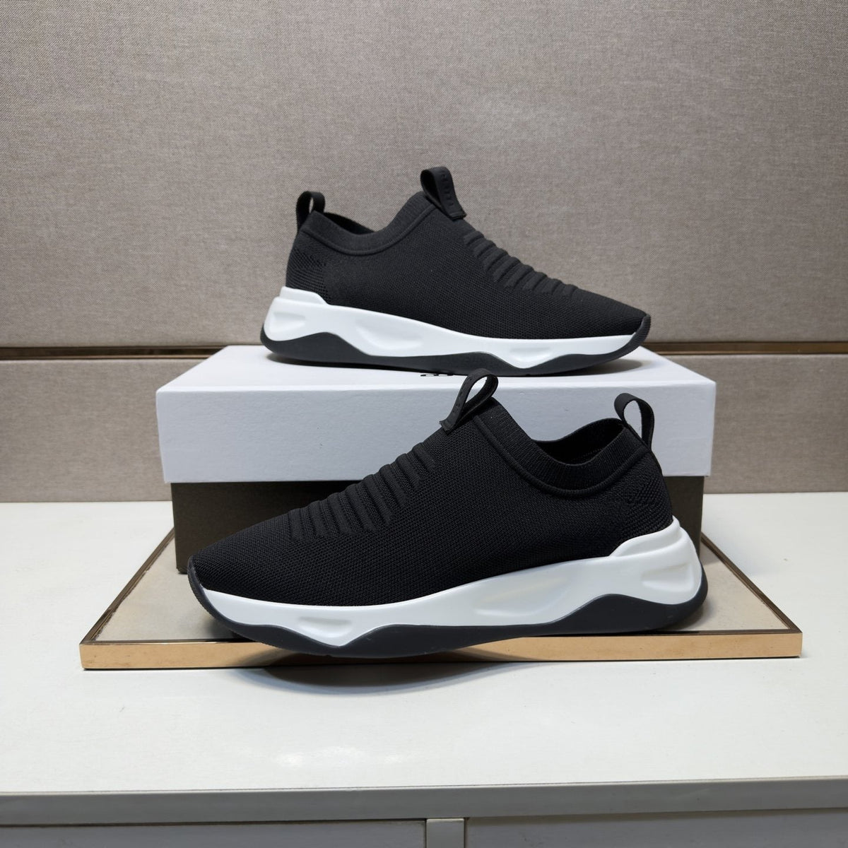 Berluti Ribbed Slip-On Sneakers — side