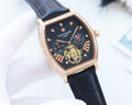 PATEK PHILIPPE Rose Gold Black Dial Strap Watch — hero