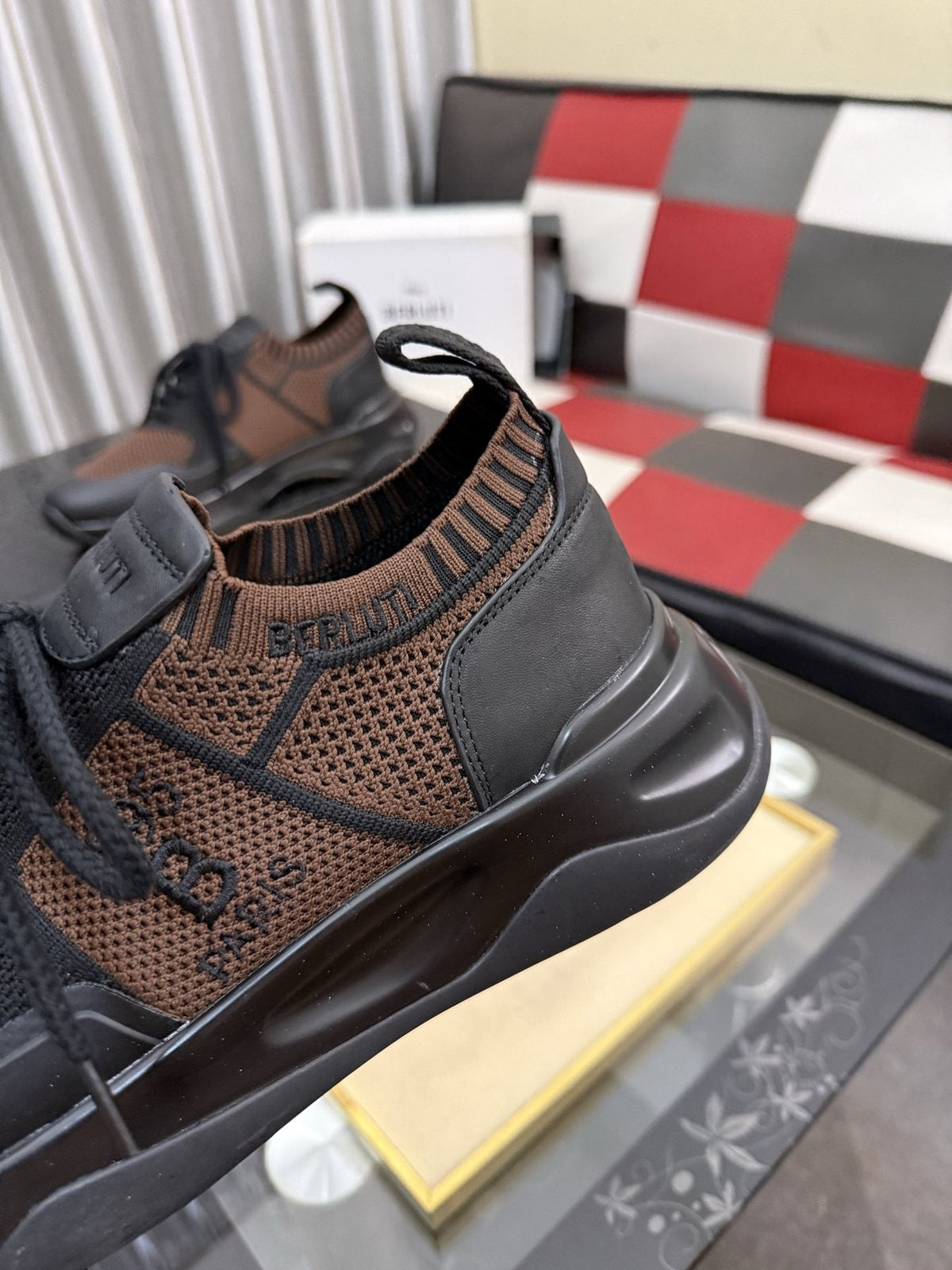 微商相册测试鞋子-Berluti Men's Mesh Low-Top Sneakers — detail