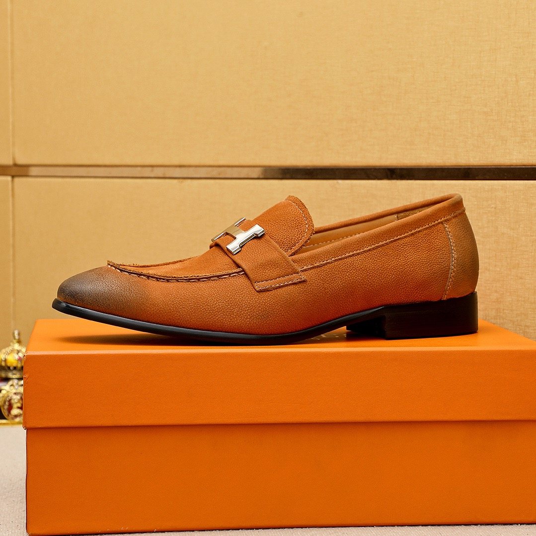 Hermès H-Hardware Loafers — front